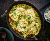 Südindisches Seehecht-Curry