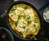 Südindisches Seehecht-Curry