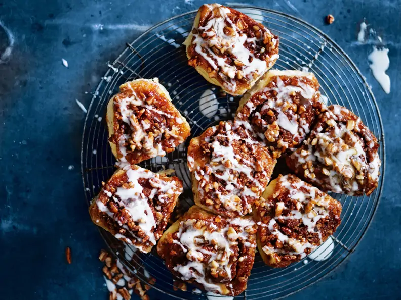 Schwedische Zimtschnecken mit Pekannüssen