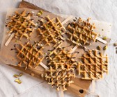 Waffeln am Stiel