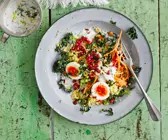 Bulgursalat mit Grünkohl
