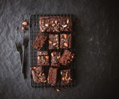 Kichererbsen-Brownies mit Mandeln