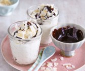 Kokoscreme mit Schokolade