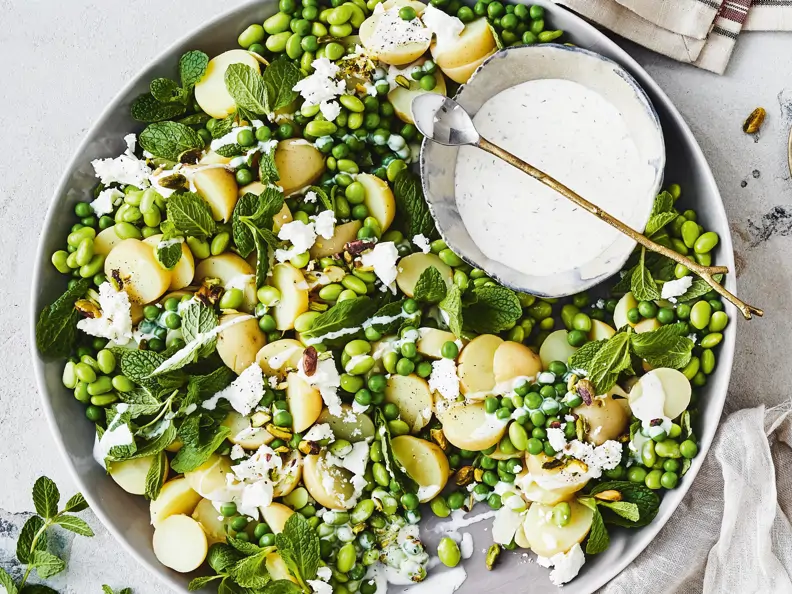 Kartoffelsalat mit Minze