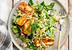 Tabouleh mit Halloumi