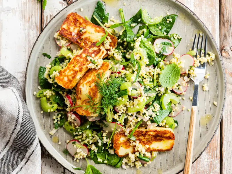 Tabouleh mit Halloumi