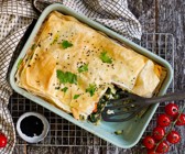 Börek-Lasagne mit Spinat und Feta