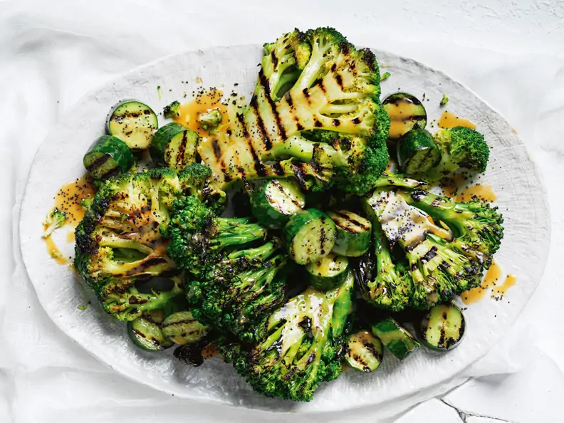 Grillgemüse mit Miso-Dressing