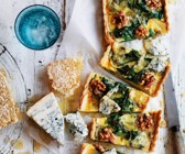 Stilton-Spinat-Tarte mit Walnüssen