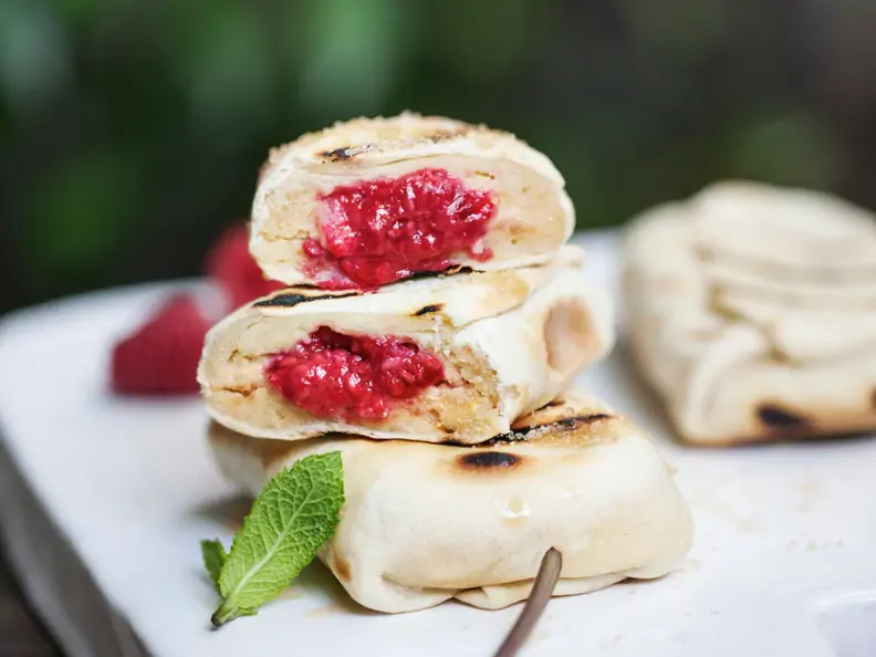 Himbeer-Ricotta-Päckchen