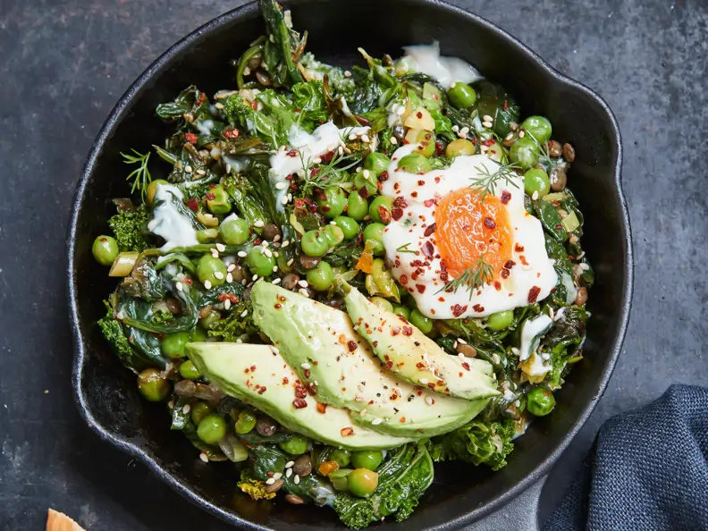Vegane Shakshuka mit Linsen und Aprikosen