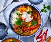 Veganes Thai Curry mit Reis