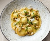 Rucola-Ziegenkäse-Ravioli
