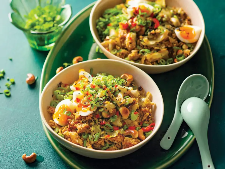 Gebratener Kimchi-Reis