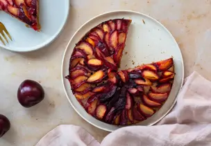 Veganer Pflaumenkuchen