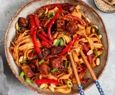 Asia-Nudelpfanne vegan