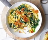 Babyspinat-Spätzle-Pfanne