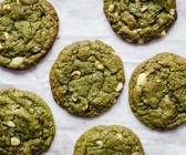 Matcha-White-Chocolate-Cookies vegan