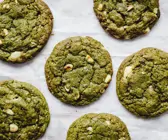 Matcha-White-Chocolate-Cookies vegan