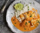 Bengalischer Joghurt-Fisch mit Reis