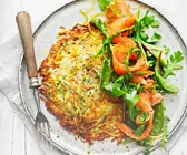 Spargel-Kartoffel-Rösti mit Räucherlachs