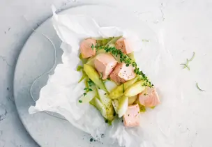 Lachs-Spargel-Päckchen