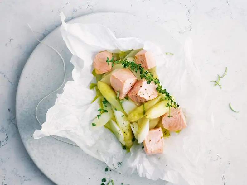Lachs-Spargel-Päckchen