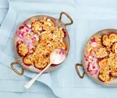 Hafer-Crumble mit Pflaumen