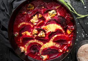 Gratinierte Rote Bete mit Ananas