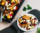 Hähnchen vom Blech griechische Art
