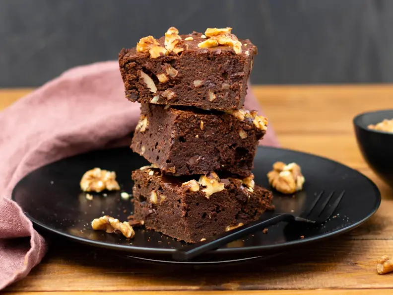 Walnuss-Espresso-Brownies