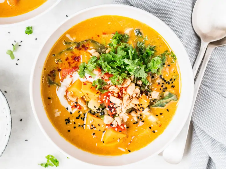 Erdnuss-Süßkartoffel-Suppe