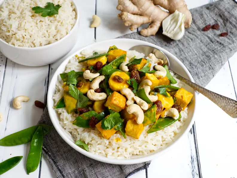 Veganes Curry mit Tofu
