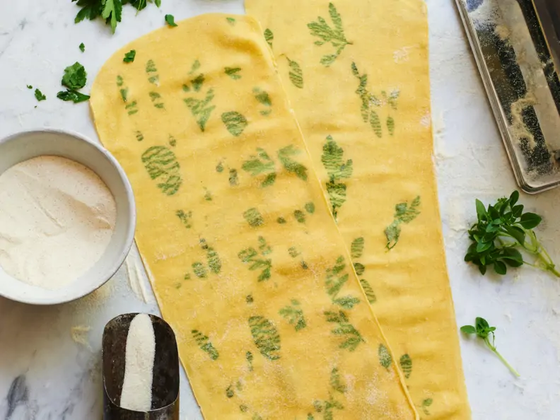 Glutenfreie Nudeln mit Kräutern