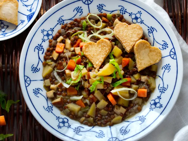 Veganer Linseneintopf