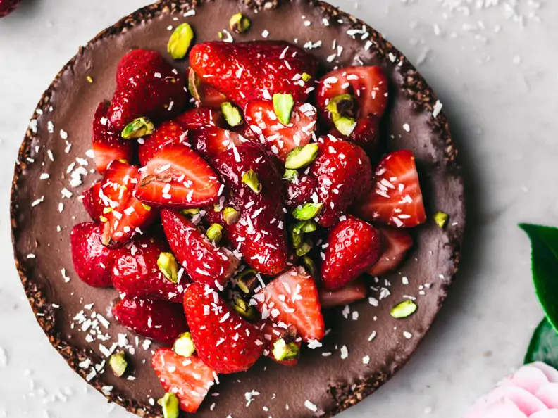 Schoko-Erdbeer-Tarte