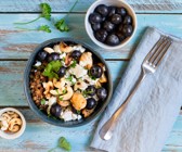 Hähnchen-Bowl mit reis-fit Feelgood Kichererbsen mit Quinoa & Gemüse