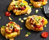 Quetschkartoffeln mit Gemüse