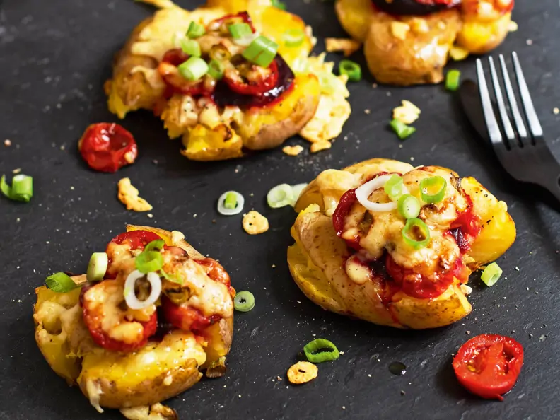 Quetschkartoffeln mit Gemüse
