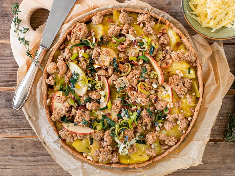 Kartoffel-Lauch-Kuchen