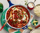 Vegetarisches Chili mit Reis