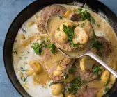 Züricher Kalbsfilet mit Champignons und Estragon
