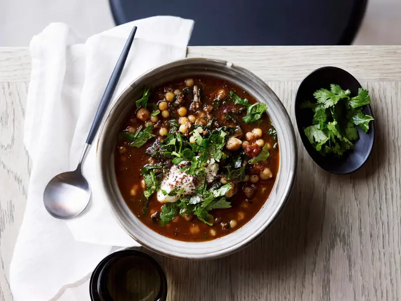 Kichererbsensuppe mit Lamm