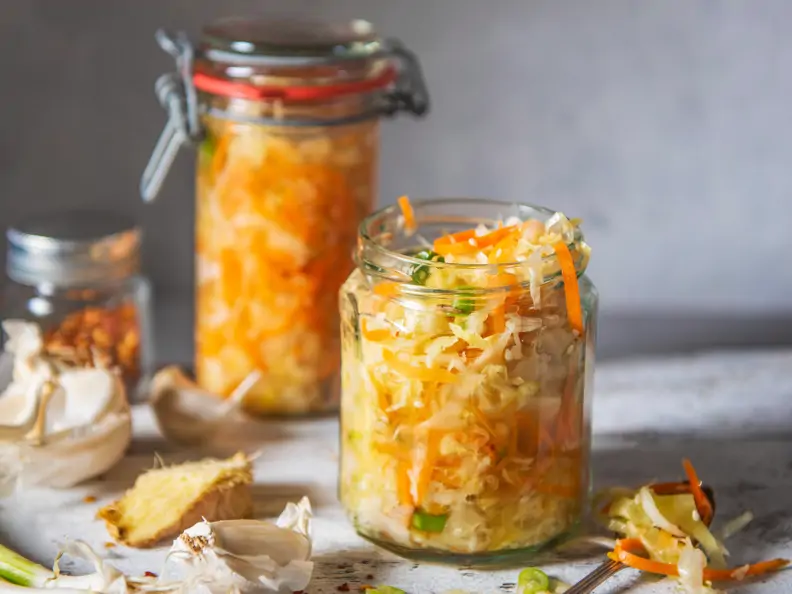Kimchi mit Ingwer und Chili