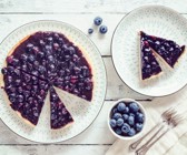 Tarte mit Blaubeeren