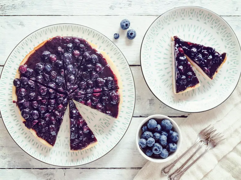 Tarte mit Blaubeeren