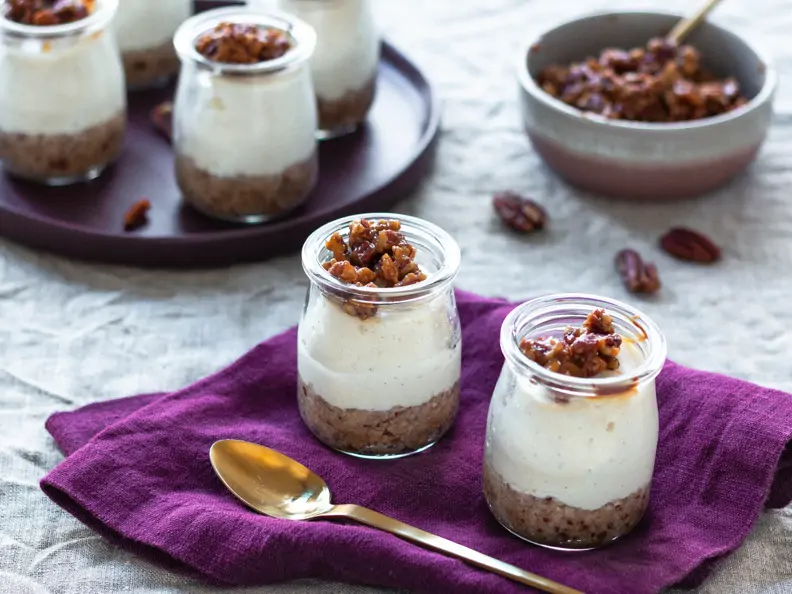Pecan Pie Cheesecake im Glas
