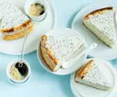Käsekuchen mit Mohn