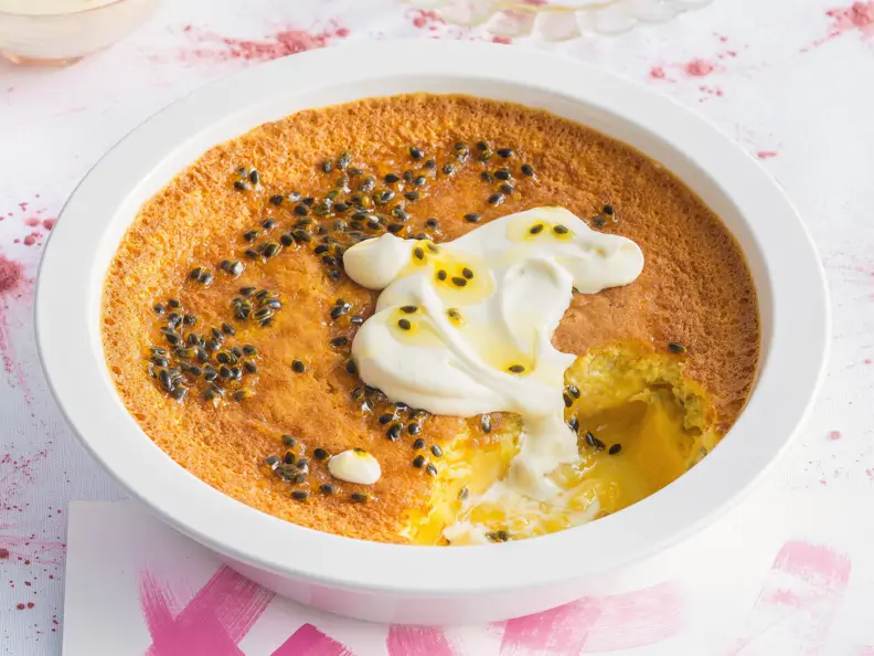 Passionsfrucht-Zitronen-Dessert