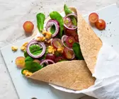Ziegenkäse-Wraps mit Weintrauben